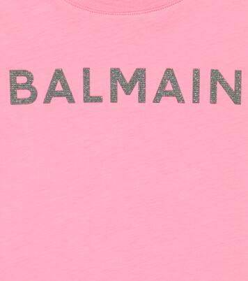 Logo cotton jersey T-shirt | Balmain Kids