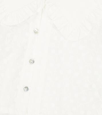 Antonella embroidered cotton blouse | The New Society