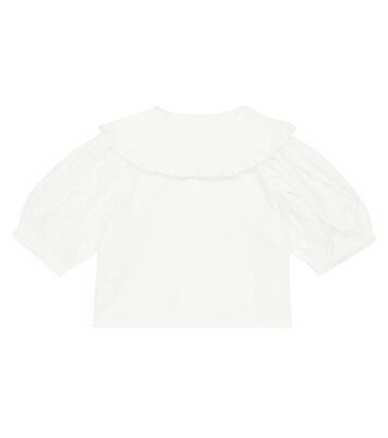 Antonella embroidered cotton blouse | The New Society