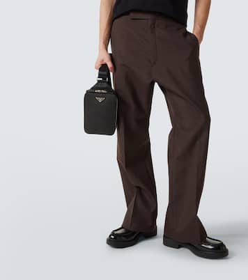 Pochette pour smartphone en cuir à logo | Prada