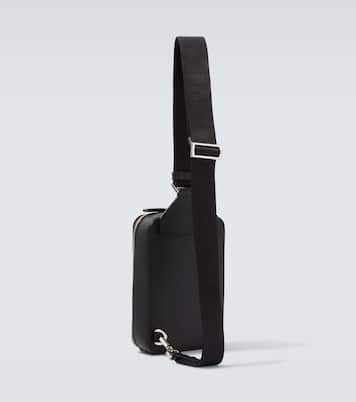 Pochette pour smartphone en cuir à logo | Prada