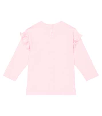 Printed cotton jersey top | Monnalisa