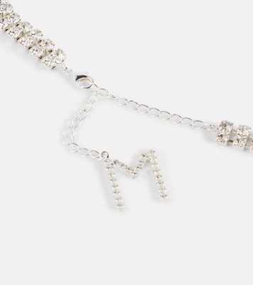 Floral-appliqué crystal-embellished choker | Magda Butrym