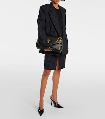 Calypso Large leather shoulder bag | Saint Laurent