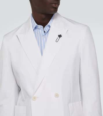Double-breasted cotton blazer | Lardini