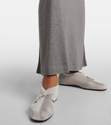 Bow-detail crochet flats | Toteme