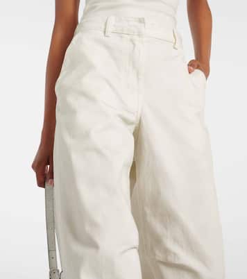 High-Rise Wide-Leg Jeans Dem | Entire Studios