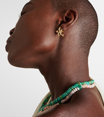 Boucles d'oreilles Golden Blossom en or 18 ct et diamants | Ileana Makri