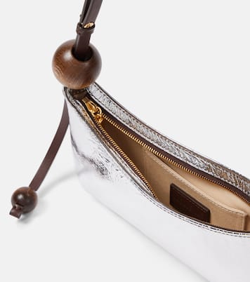 Le Bisou Perle metallic leather shoulder bag | Jacquemus