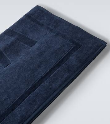 Sand logo cotton terry beach towel | Vilebrequin