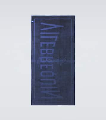 Sand logo cotton terry beach towel | Vilebrequin