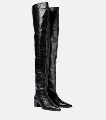 Andee leather over-the-knee boots | Khaite