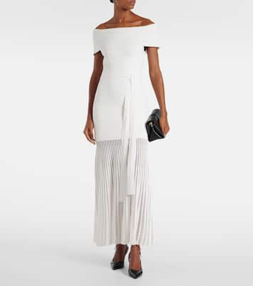 Off-Shoulder-Midikleid Mariana aus Strick | Rebecca Vallance