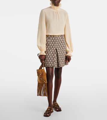 Plaster Caster studded suede thong sandals | Valentino Garavani