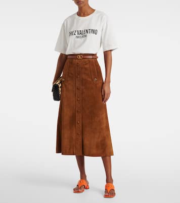 VLogo Signature leather thong sandals | Valentino Garavani