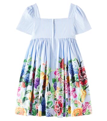 Robe en coton à fleurs | Dolce&Gabbana Kids