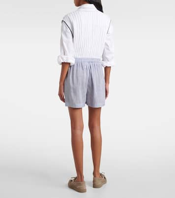 Linen and silk Bermuda short | Brunello Cucinelli