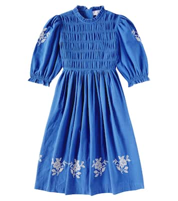 Besticktes Kleid Emmanuelle aus Baumwolle | C'era Una Volta