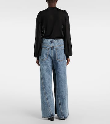 Jeans anchos envolventes | Alaïa