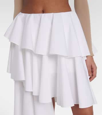 Spiral ruffled miniskirt | Alaïa