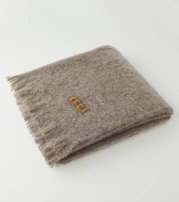 Madornale mohair and wool-blend throw | The House of Lyria