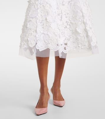 Midikleid aus Guipure-Spitze | Carolina Herrera