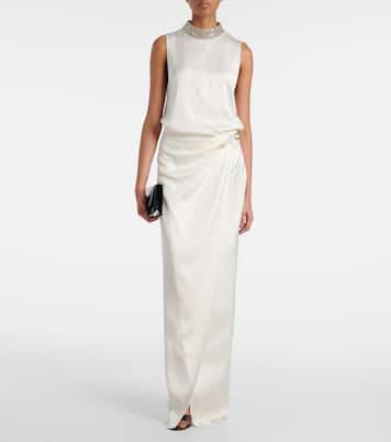 Embellished silk satin top | Tom Ford