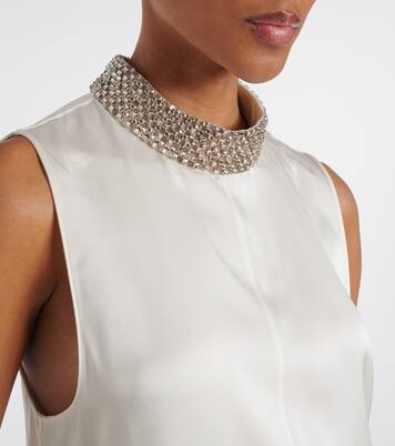 Embellished silk satin top | Tom Ford