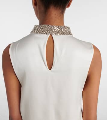Embellished silk satin top | Tom Ford