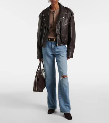 Distressed Wide-Leg Jeans Tess | 7 For All Mankind