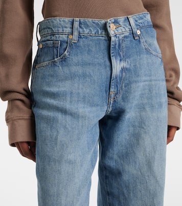 Distressed Wide-Leg Jeans Tess | 7 For All Mankind