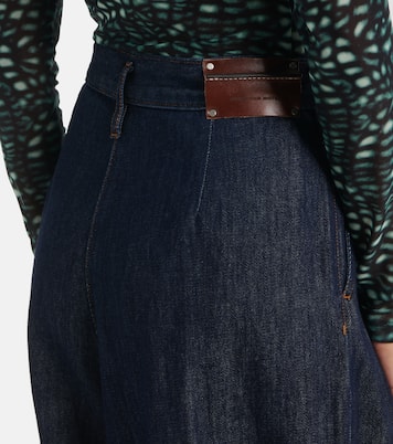 Pantalones anchos de tiro alto plisados | Dries Van Noten