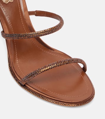 Sandalen Cleo 80 aus Satin mit Kristallen | Rene Caovilla