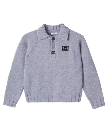 Wool and cashmere polo sweater | Dolce&Gabbana Kids