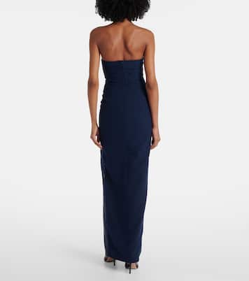 Embellished strapless crêpe gown | Roland Mouret