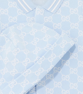 Baby GG cotton bodysuit and beanie | Gucci Kids