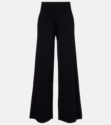 Weite Hose Lama aus Crêpe | Max Mara