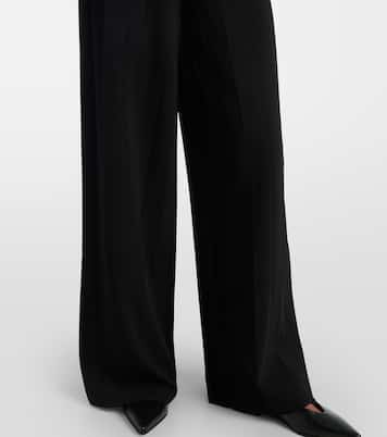 Weite Hose Lama aus Crêpe | Max Mara