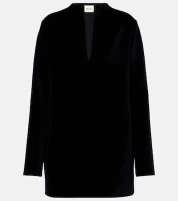 Aleena velvet minidress | Khaite