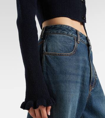 Cropped-Cardigan aus Strick | Alaïa