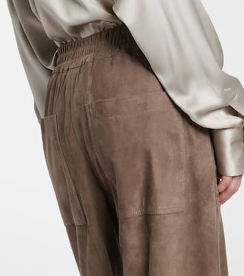 Pantalones rectos de ante | Brunello Cucinelli