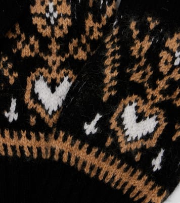 Domini Fair Isle cashmere gloves | Khaite