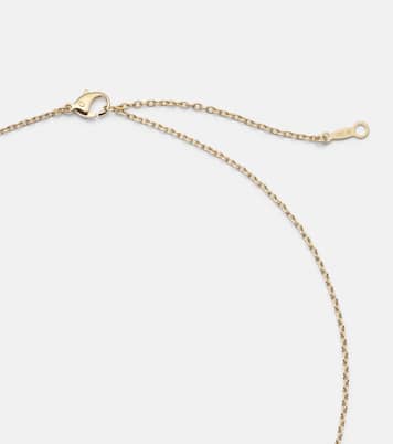 18kt gold necklace with pearl and diamond | Mikimoto