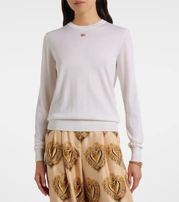 Pull DG en cachemire et soie | Dolce&Gabbana