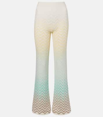 Zigzag cotton-blend flared pants | Missoni
