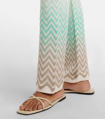 Zigzag cotton-blend flared pants | Missoni