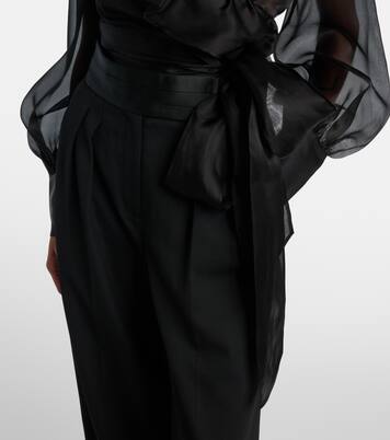 Anjou sheer silk organza blouse | Rebecca Vallance