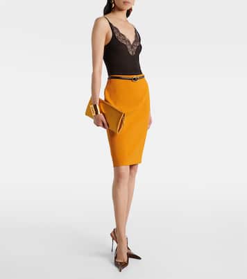 Amalia 110 patent leather slingback pumps | Saint Laurent