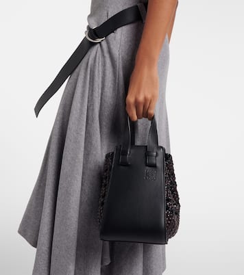 Cabas Hammock Small en cuir tressé | Loewe