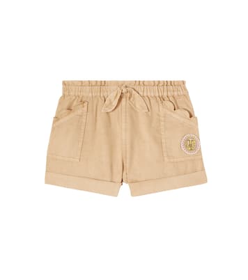 Wanderlust embroidered scalloped denim shorts | Zimmermann Kids